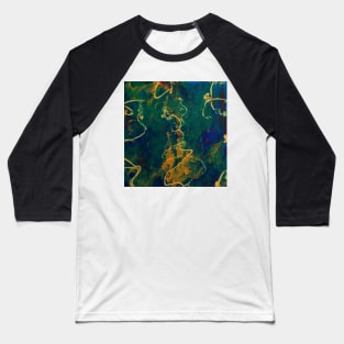 Acrylic fluid Abstract Baseball T-Shirt